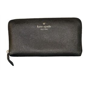GUC Kate Spade New York large zip-around continental wallet.